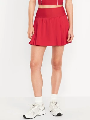 Extra High-Waisted StretchTech Pleated Skort