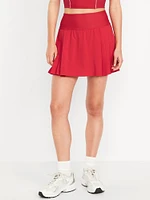 Extra High-Waisted StretchTech Pleated Skort