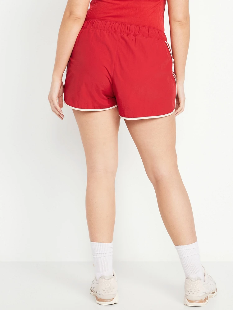 Mid-Rise Run Shorts