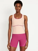 PowerSoft Racerback Cropped Shell Tank