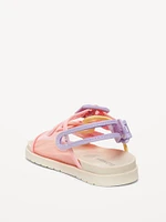 Clear Double-Strap Sandals for Toddler Girls