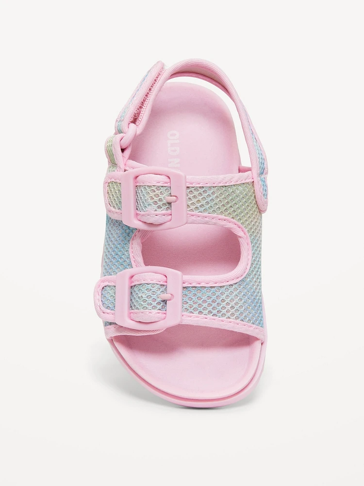 Mesh Double-Strap Sandals for Toddler Girls