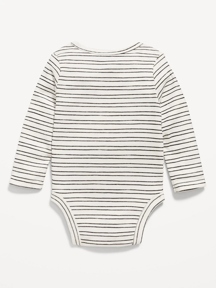 Printed Long-Sleeve Bodysuit for Baby