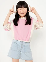High-Waisted Jean Shorts for Girls