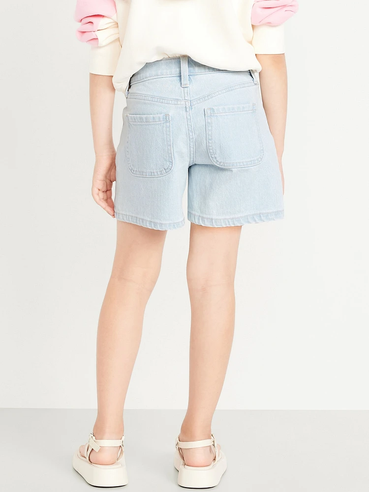 High-Waisted Jean Shorts for Girls