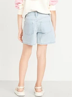 High-Waisted Jean Shorts for Girls