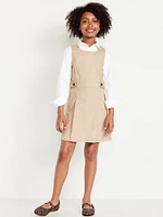 School Uniform Sleeveless Pleated Dress for Girls