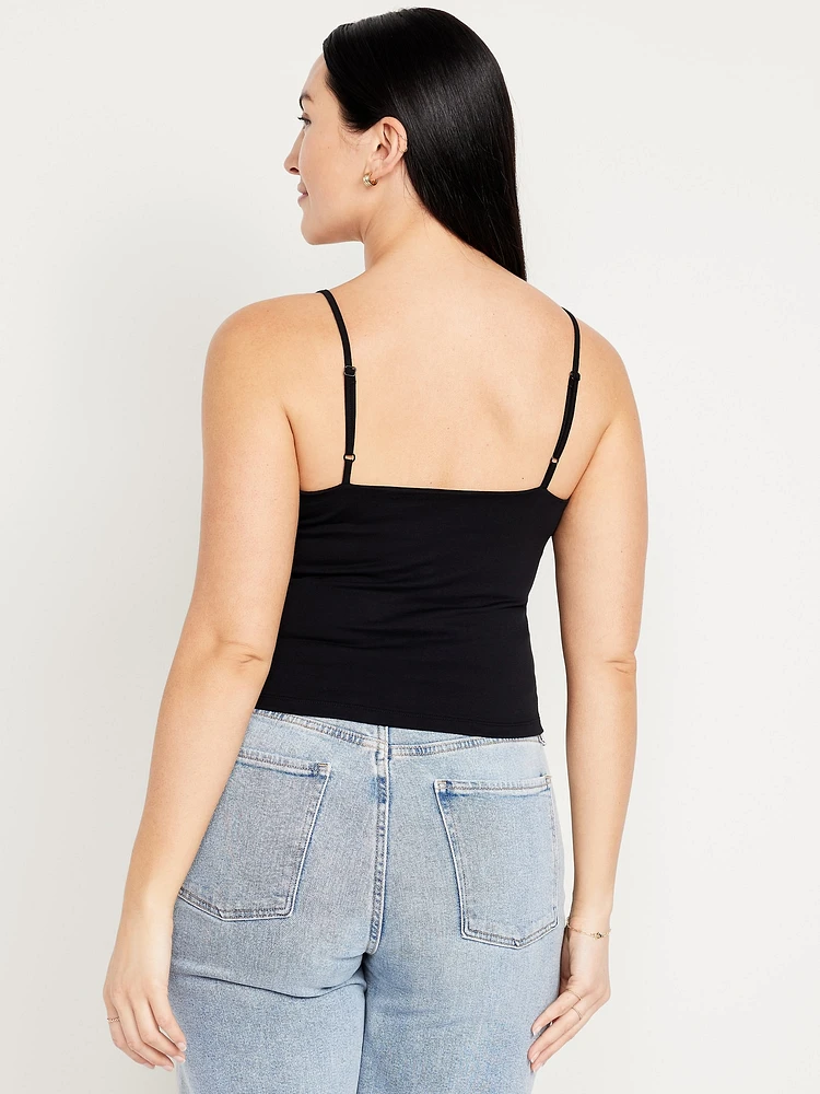Double-Layer Cropped Cami Top