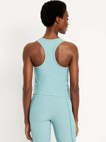 PowerSoft Racerback Cropped Shell Tank