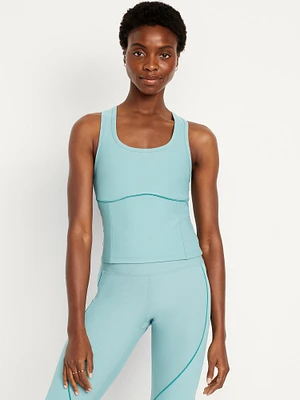 PowerSoft Racerback Cropped Shell Tank