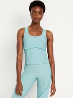 PowerSoft Racerback Cropped Shell Tank