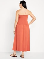 Fit & Flare Drop-Waist Maxi Dress