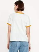 EveryWear Logo-Graphic Ringer T-Shirt