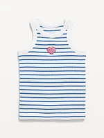 Fitted Ribbed Tank Top for Girls