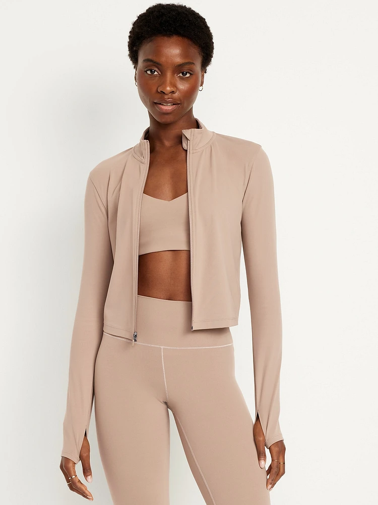 StudioSmooth Crop Full Zip