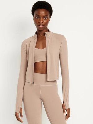 StudioSmooth Crop Full Zip