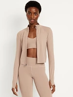 StudioSmooth Crop Full Zip
