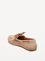 Faux-Leather Boat Shoes for Women