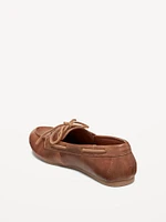 Faux-Leather Boat Shoes for Women