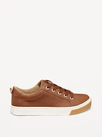 Faux-Leather Gender-Neutral Sneakers for Kids