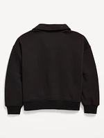 Long-Sleeve Graphic Polo Sweatshirt for Girls