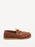 Faux-Leather Boat Shoes for Men