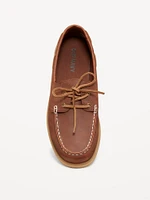 Faux-Leather Boat Shoes for Men