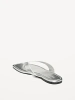 Faux-Leather Flip Flop for Women