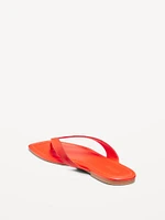 Faux-Leather Flip Flop for Women