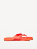 Faux-Leather Flip Flop for Women