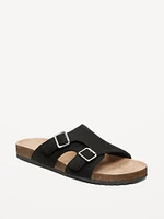 Faux-Suede Double-Strap Sandals for Men