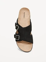 Faux-Suede Double-Strap Sandals for Men