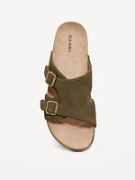 Faux-Suede Double-Strap Sandals for Men