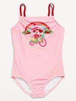 Strawberry Shortcake™ Back Cutout One-Piece Swimsuit for Girls