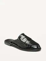 Croc Loafer Mule Shoes for Women