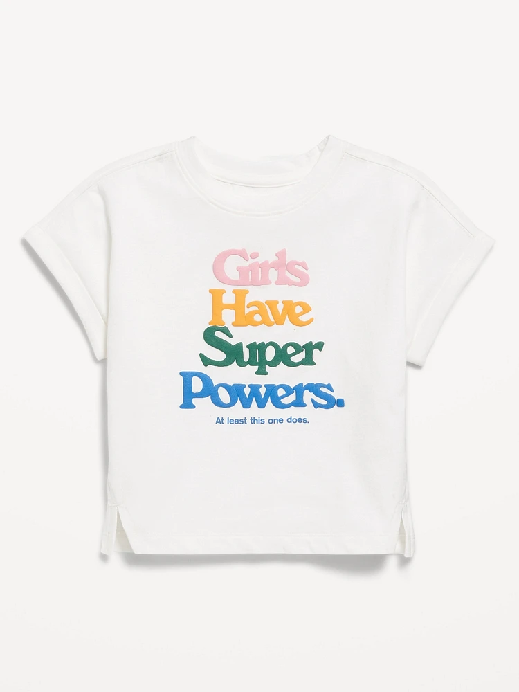 Dolman-Sleeve T-Shirt for Toddler Girls