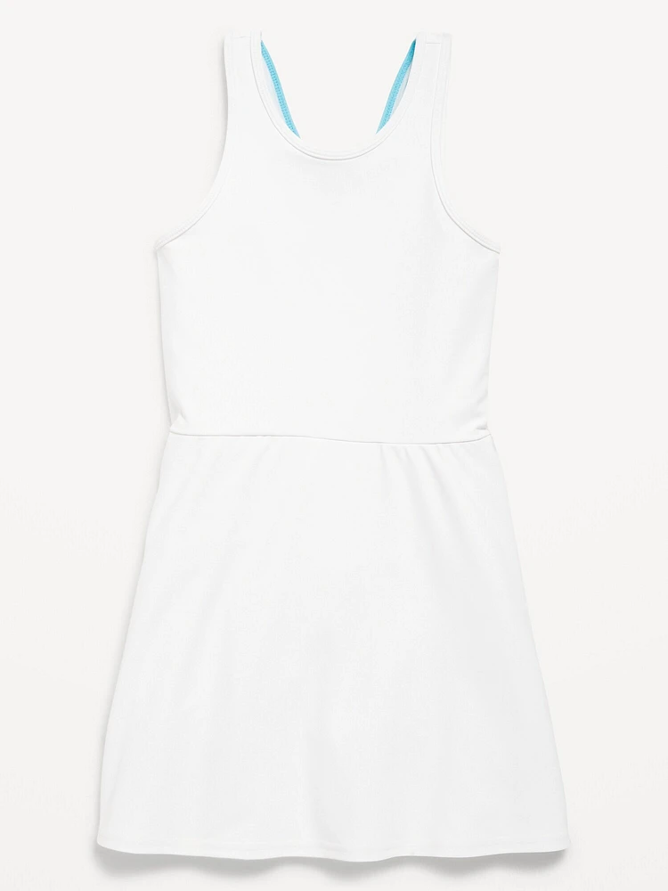 PowerSoft Sleeveless Ribbed Athletic Dress for Girls