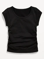 Fitted Ruched Seamless Performance Top for Girls