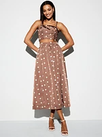 The Occasion by Old Navy High-Waisted Taffeta Midi Skirt