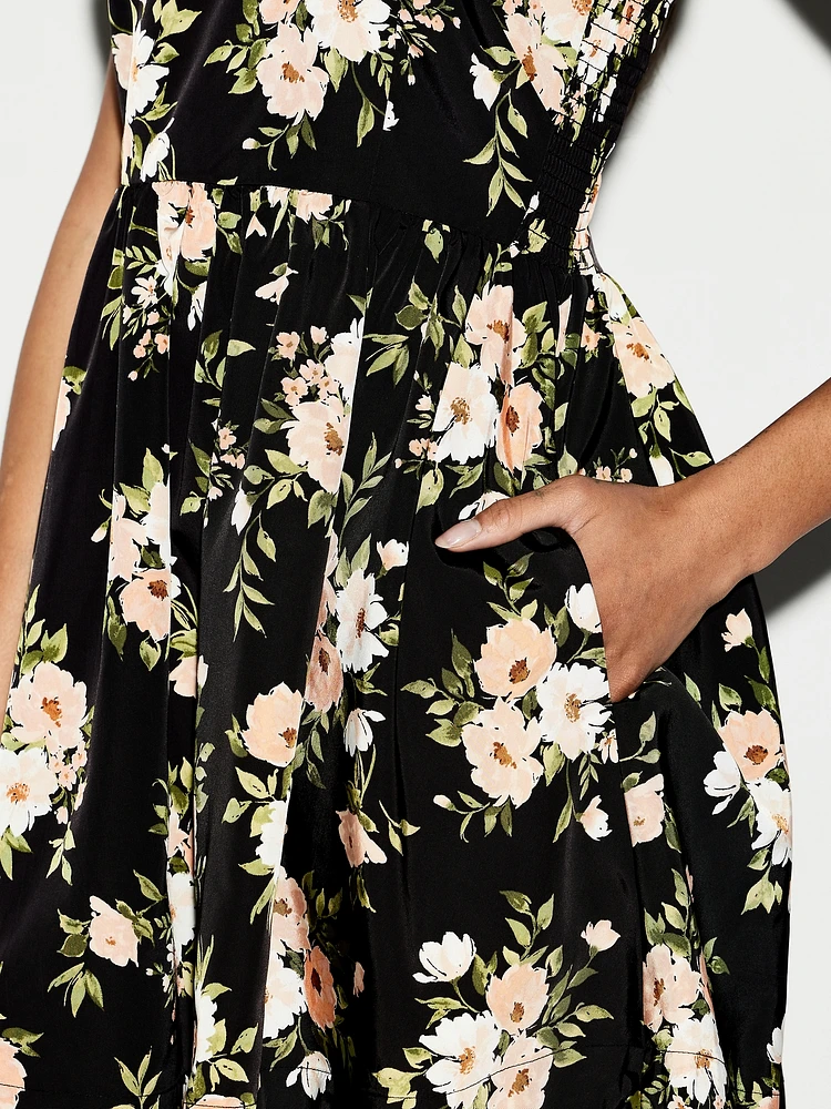 The Occasion by Old Navy Fit & Flare Taffeta Mini Dress