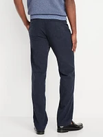 90's Straight Linen-Blend Chino Pants