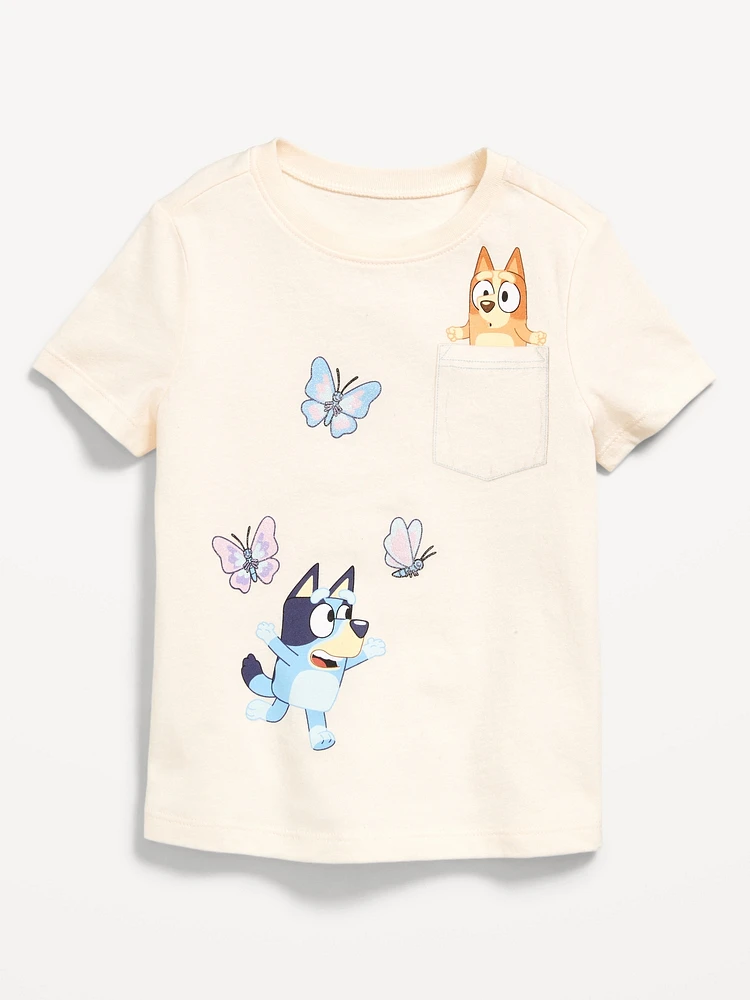 Bluey™ Unisex Pocket Graphic T-Shirt for Toddler