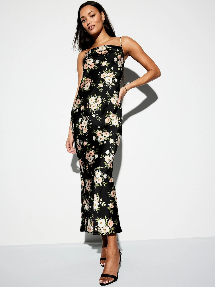 The Occasion by Old Navy Satin Cowl Maxi Dress