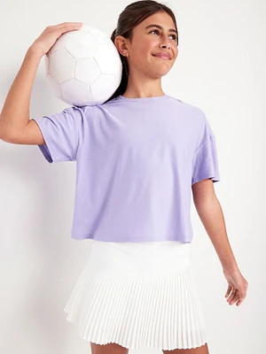 CloudMotion Cropped Performance T-Shirt for Girls