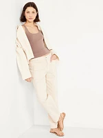 Double-Layer Scoop-Neck Tank Top