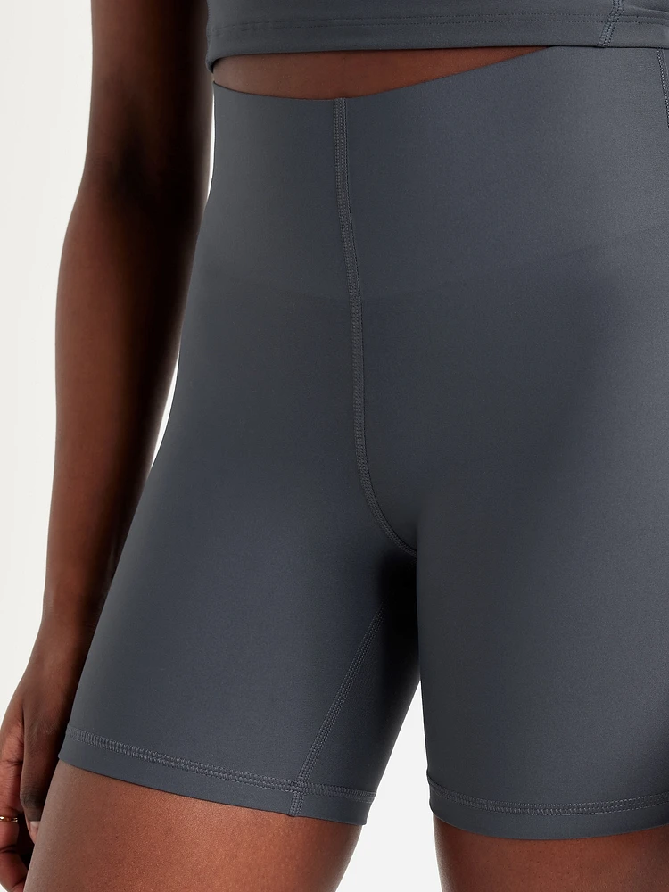Extra High-Waisted PowerSoft Sculpt Biker Shorts -- 6-inch inseam