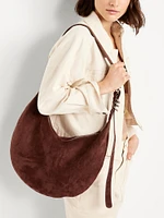 Slouchy Suede Hobo Bag