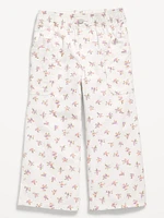Pull-On Baggy Wide-Leg Cargo for Toddler Girls