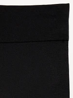 Fitted High-Waisted 7/8-Length Seamless Performance Leggings for Girls