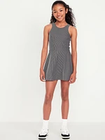 PowerSoft Sleeveless Ribbed Athletic Dress for Girls